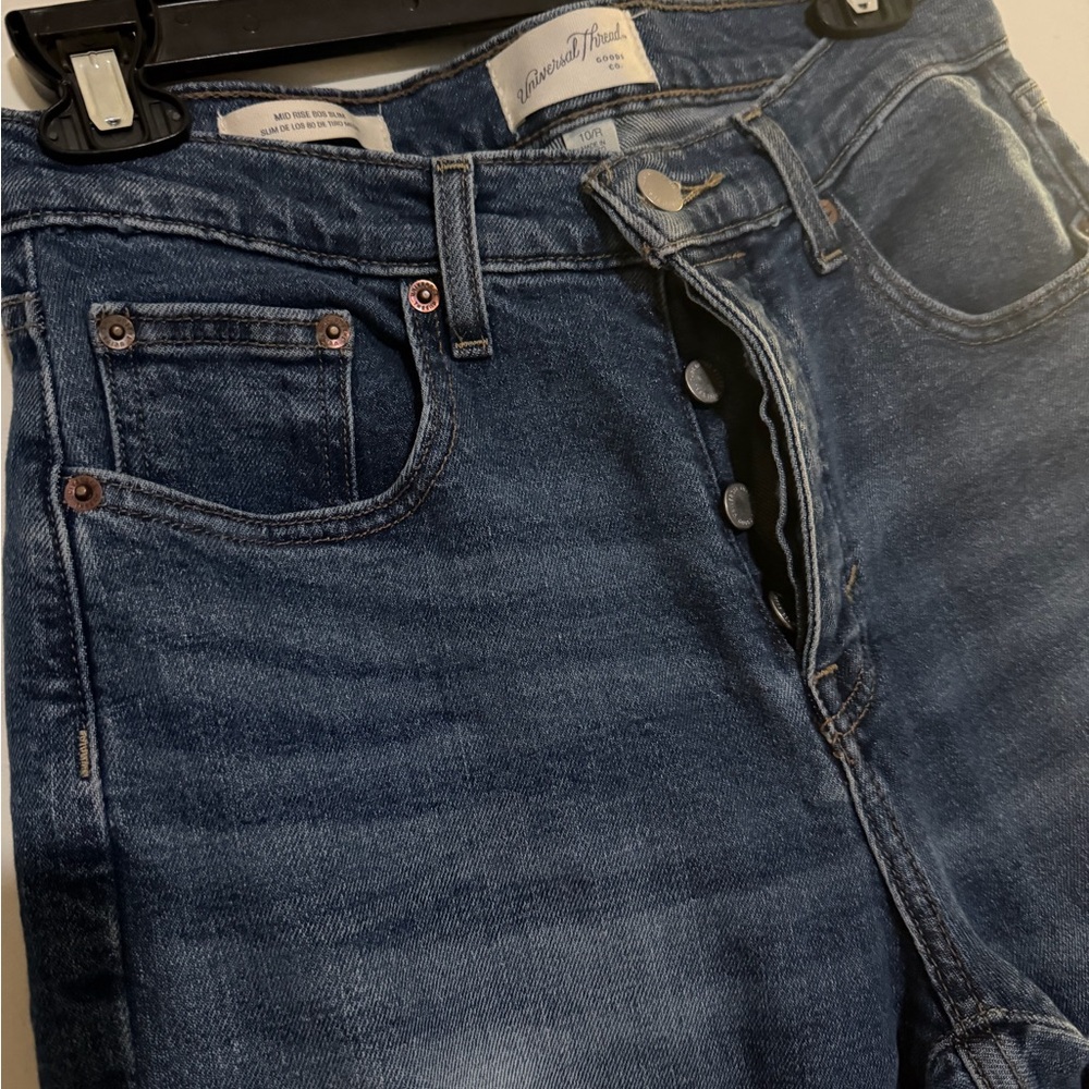 Universal Thread Women's Dark Blue Ankle Jeans